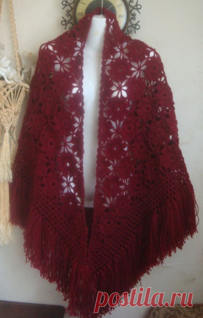 КРАСИВЫЙ И ОЧЕНЬ ПРОСТОЙ МОТИВ ДЛЯ ШАЛИ