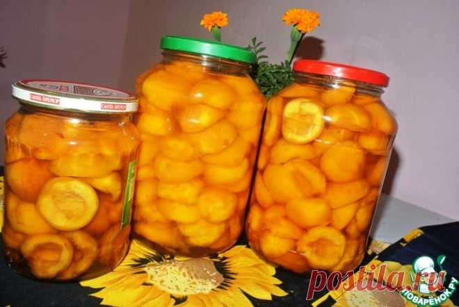 Дольки персиков в сиропе на зиму Кулинарный рецепт