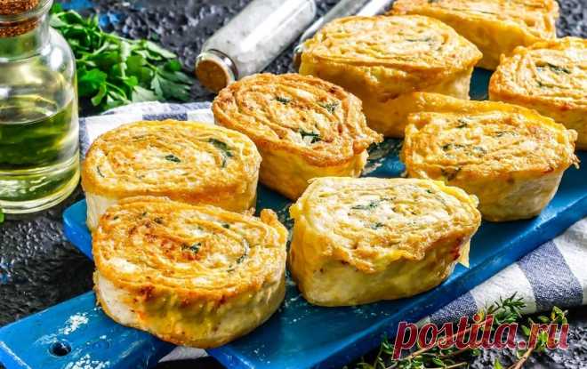 Жареные рулетики из лаваша с курицей и плавленым сыром - DYNASTYOFCHEFS.RU