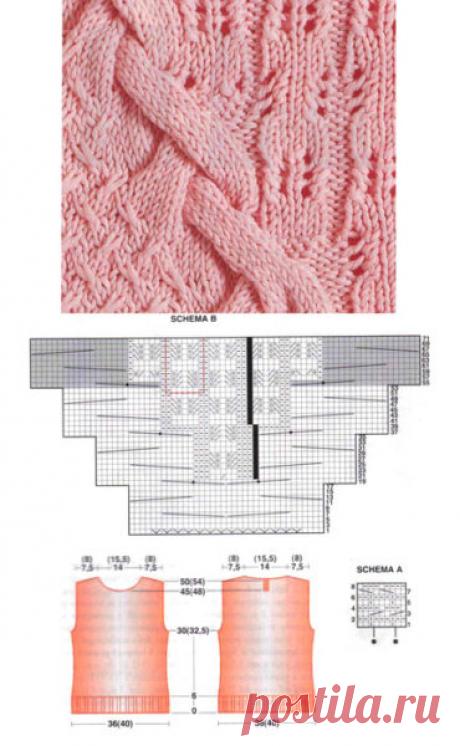 Безрукавка спицами. Ажурная безрукавка спицами для женщин | Я Хозяйка