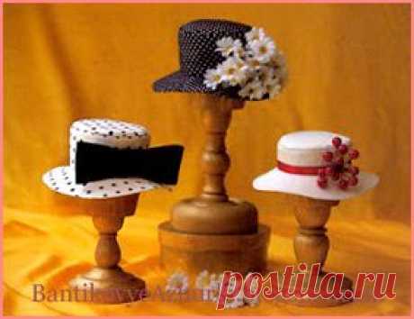 Шляпы и шляпки для кукол своими руками.
