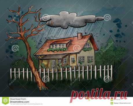 дождливый день рисунок - Поиск в Google