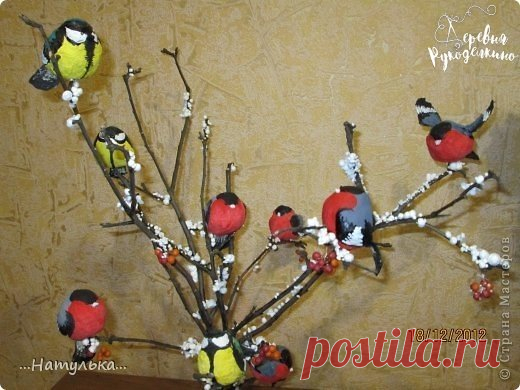 Снегири из ваты: мастер-класс — Сделай сам, идеи для творчества - DIY Ideas