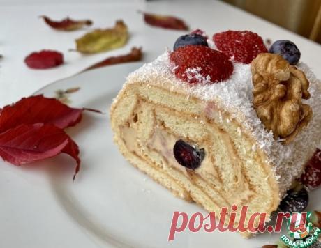 Бисквитный рулет «Ягодка»