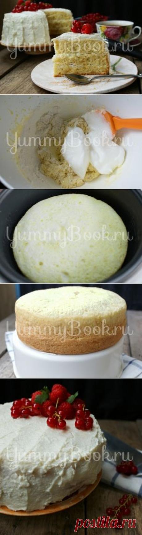 Бисквитный торт &quot;Ягода&quot; в мультиварке - пошаговый рецепт с фото