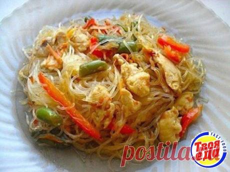 Обалденная фунчоза с овощами