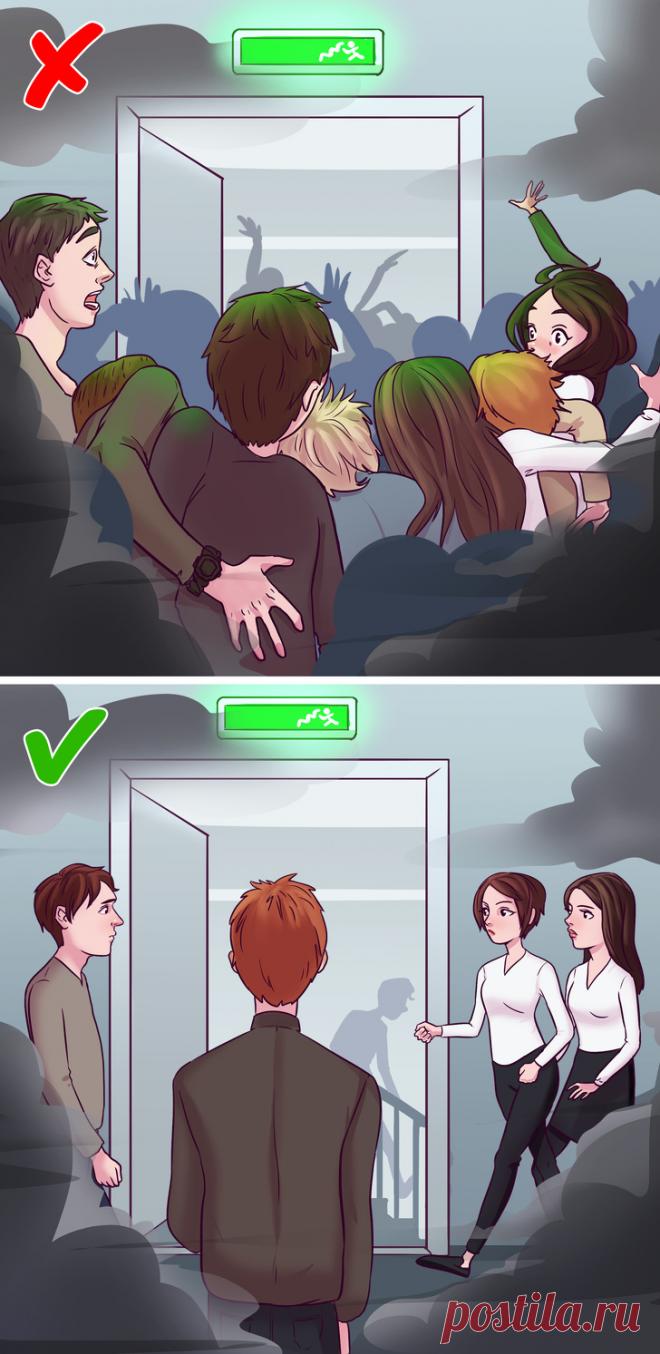 6 правил, которые спасут вам жизнь при пожаре в общественном месте