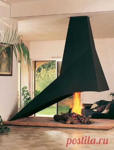 Laetitia - Летиция Стальной камин в стиле хай-тек - каталог топки для каминов