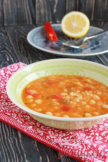 Марокканский суп с нутом