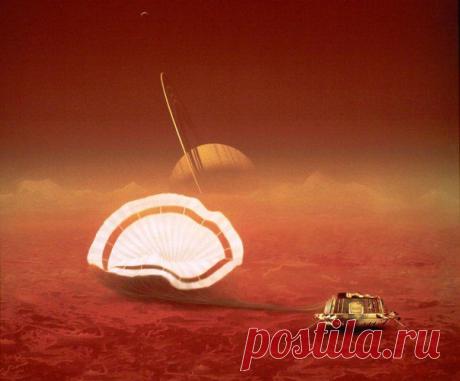 В этот день 10 лет назад автоматический зонд &quot;Гюйгенс&quot; впервые совершил посадку на Титане. / Интересный космос