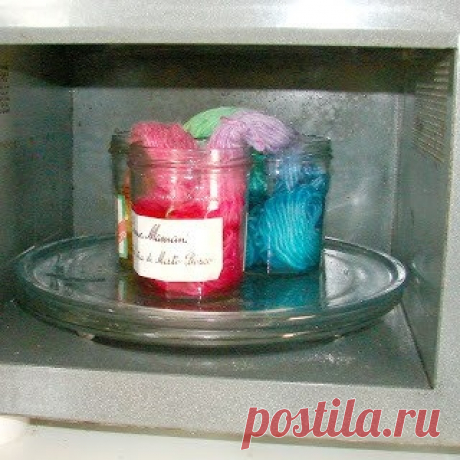 Мастер класс по секционной окраске пряжи в микроволновке