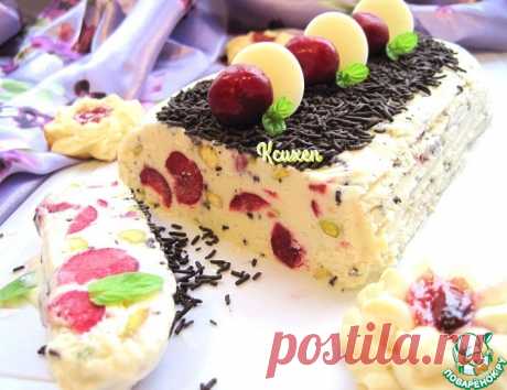 Мороженое парфе с вишней и фисташками Кулинарный рецепт