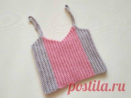 Готовимся к теплым дням! Вяжем топ крючком » «Хомяк55» - всё о вязании спицами и крючком