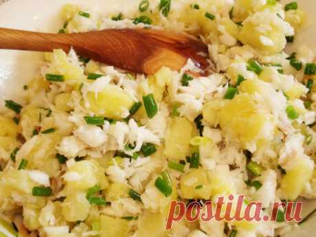 Картофельный салат «Антикризисный» - просто, нежно, аппетитно | Вкусно каждый день | Яндекс Дзен