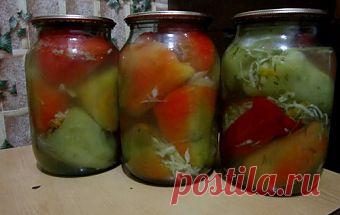 Фаршированный перец на зиму / Заготовка перцев / TVCook: пошаговые рецепты c фото