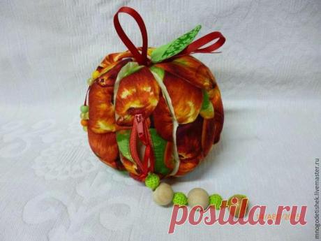 Создаем текстильное развивающее яблочко