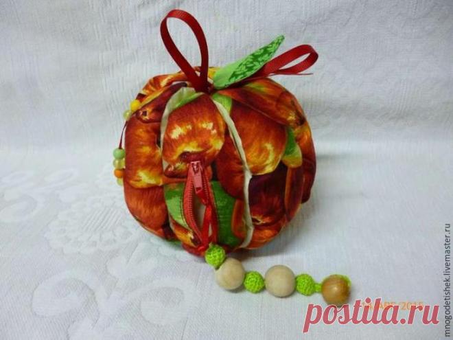 Создаем текстильное развивающее яблочко