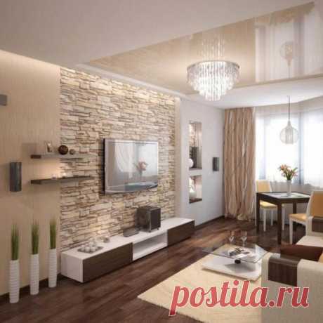 Варианты оформления гостиной в бежевых тонах | Наши дома