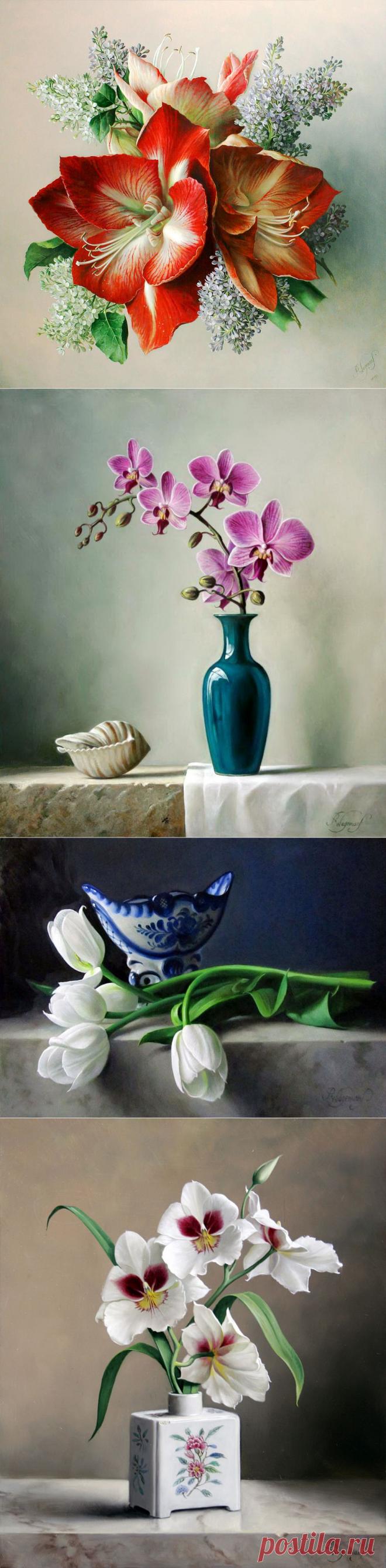 Я на картине видела цветы... Художник Pieter Wagemans