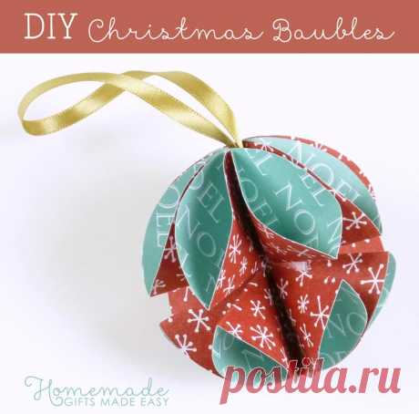 Simple Homemade Christmas Ornaments
