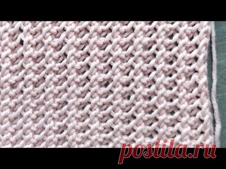 Повторяем всего 1 ряд 💥 и получаем фактурный узор для женских, мужских и детских изделий