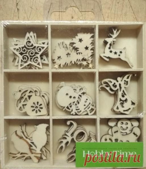 Декор из дерева, натуральный 