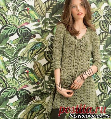 Туника со шнуровкой