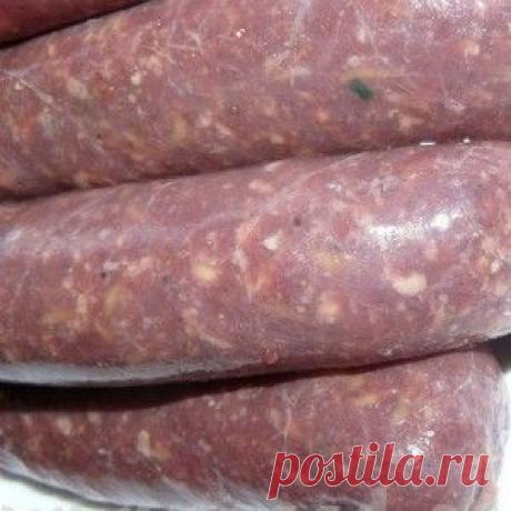 Пряные мясные домашние колбаски рецепт – основные блюда