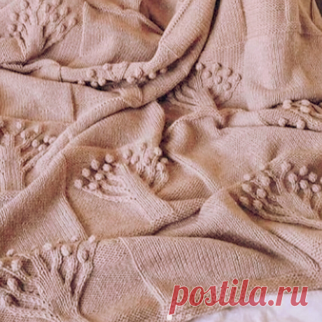 Вяжем плед «Деревья» квадратами, подробное описание | Paradosik_Handmade | Пульс Mail.ru