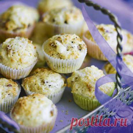 Мини-маффины с сыром и беконом | Goodhouse.ru