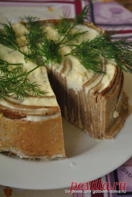 Печеночный торт (один из вариантов) • Закуски