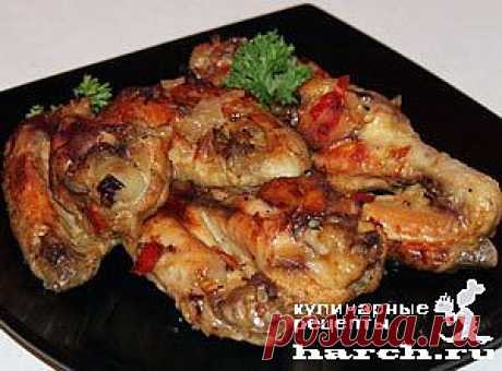 КУРИНЫЕ КРЫЛЫШКИ В ЧЕСНОЧНО-ЛУКОВОМ СОУСЕ