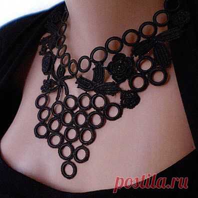 Колье вязанное крючком | Золотые Руки