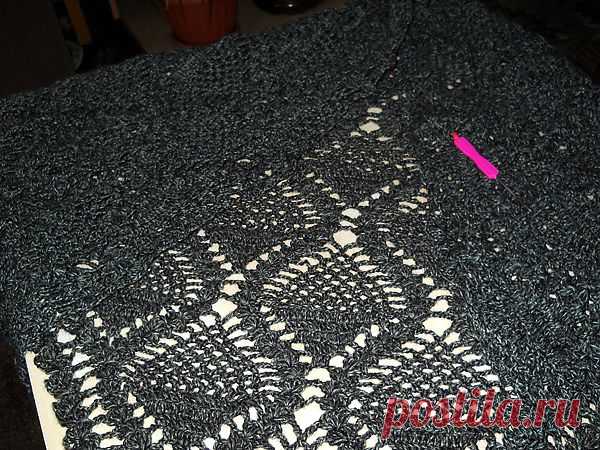 Шаль"Ананасы"