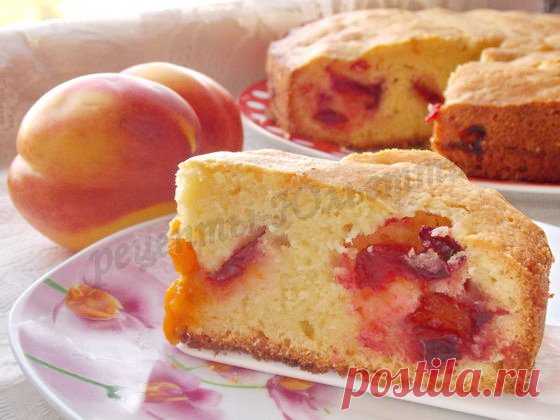 Пышный, вкусный пирог со сливами!
