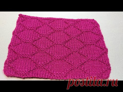 #481 ШИКАРНЫЙ УЗОР СПИЦАМИ ДЛЯ КАРДИГАНОВ,СВИТЕРОВ. МАСТЕР КЛАСС.