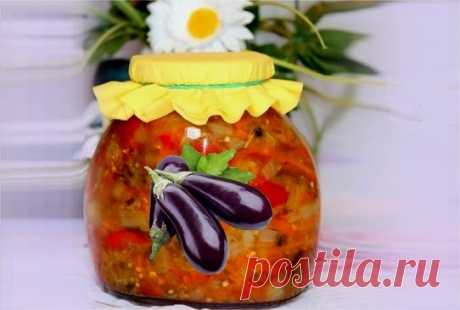 Соте из баклажанов на зиму (4 рецепта)