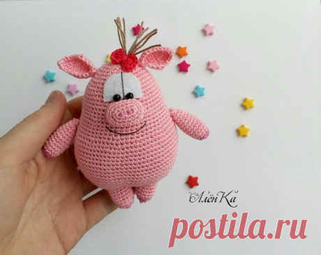 Вязаная свинка Рози амигуруми | Hi Amigurumi