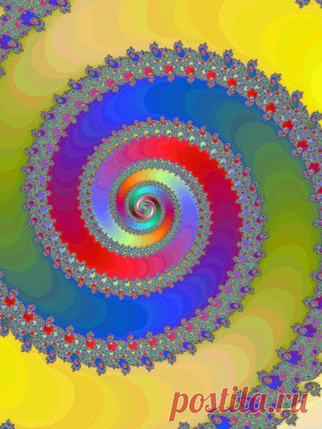 Colored Fractal Spiral  Free Stock Photo HD - Public Domain Pictures