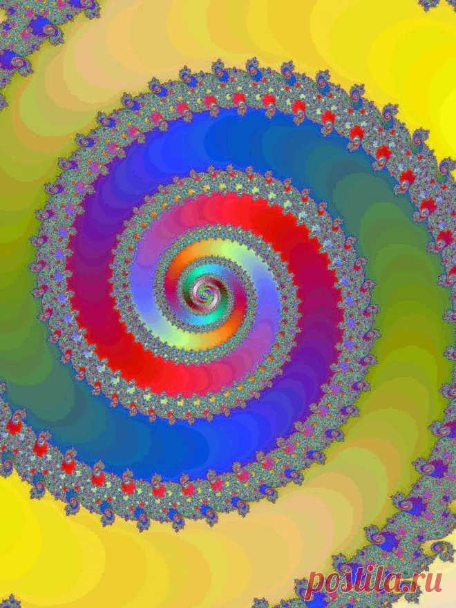 Colored Fractal Spiral  Free Stock Photo HD - Public Domain Pictures