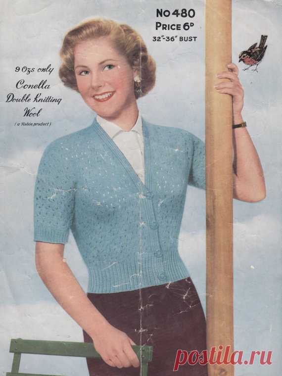 vintage knitting pattern PDF ladies dolman cardigan sized 32 to 36 inch bust double knitting wool This is a PDF file containing the pattern to knit this gorgeous cardigan.    It is knit with DK yarn and fits 32 to 36 inch bust.    The pattern will be available for instant download upon receipt of payment.    Thanks for looking and happy knitting