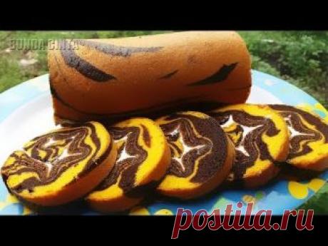 Resep Cara Membuat Roti Gulung Zebra Panggang