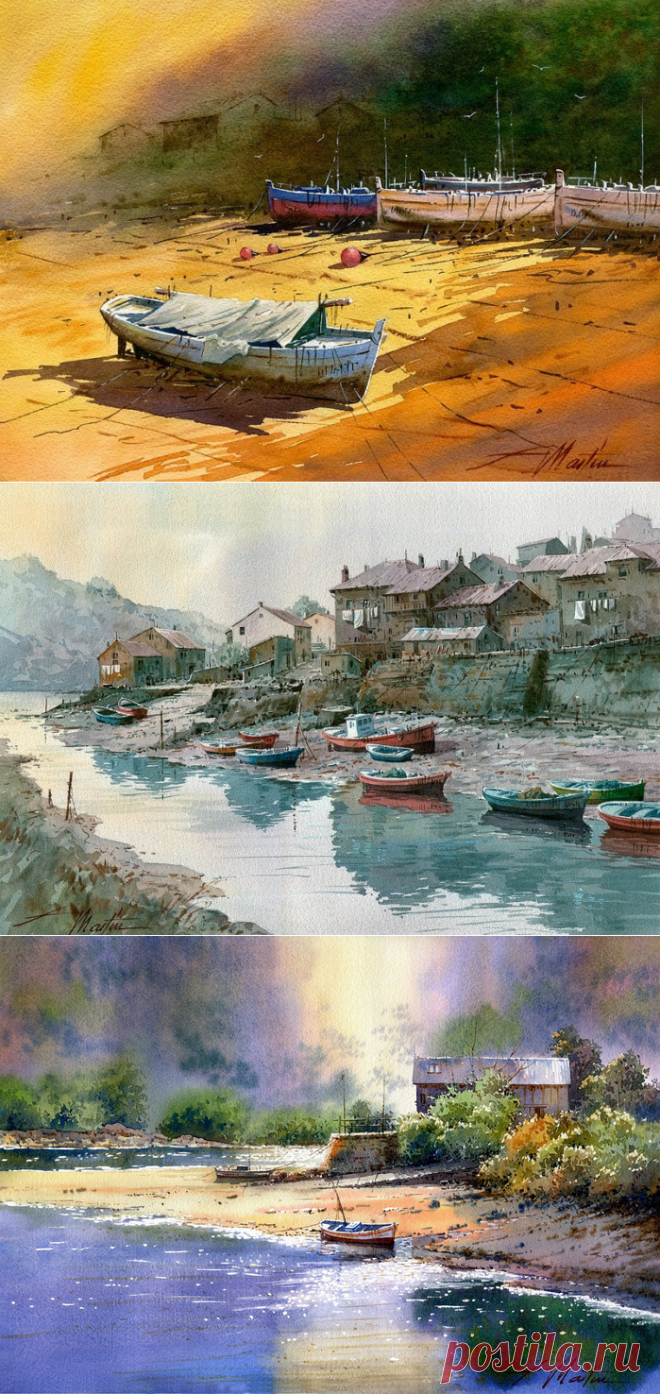 Испанский акварелист Faustino Martin Gonzalez