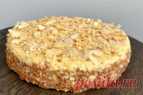 Миндальный тортик - Кулинарная страница

Очень вкусный и простой торт с миндальными лепестками