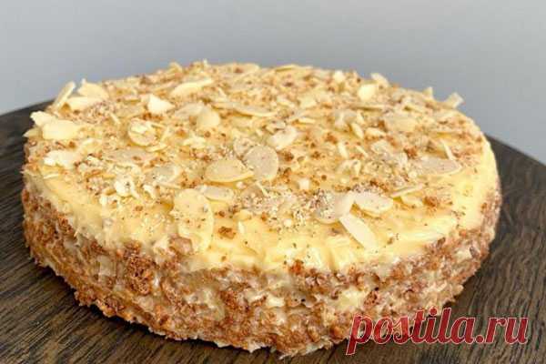 Миндальный тортик - Кулинарная страница

Очень вкусный и простой торт с миндальными лепестками