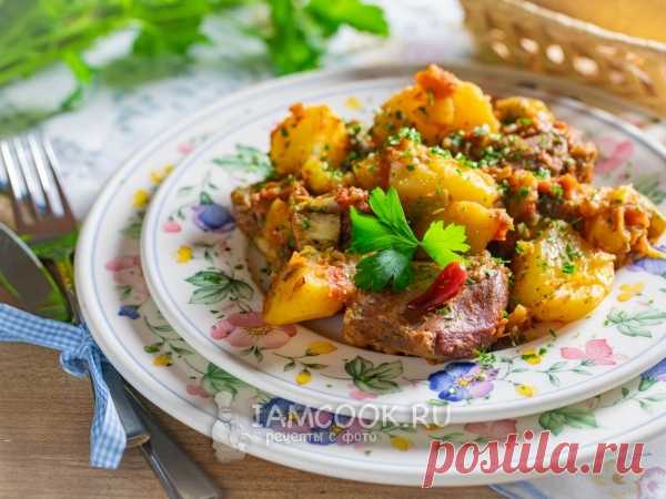 Баранина с овощами в духовке — рецепт с фото на Русском, шаг за шагом. Баранина с овощами в духовке получится мягкой, сочной и ароматной, если закладывать продукты в определенной последовательности. #рецепт #мясо #баранина #еда #обед #рецепты #ужин