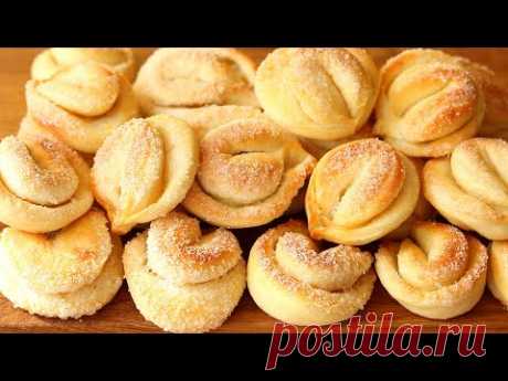 НЕМНОГО КЕФИРА и БЫСТРАЯ ВЫПЕЧКА к Чаю у Вас НА СТОЛЕ! Ароматное Сахарно ПЕЧЕНЬЕ ! Просто!