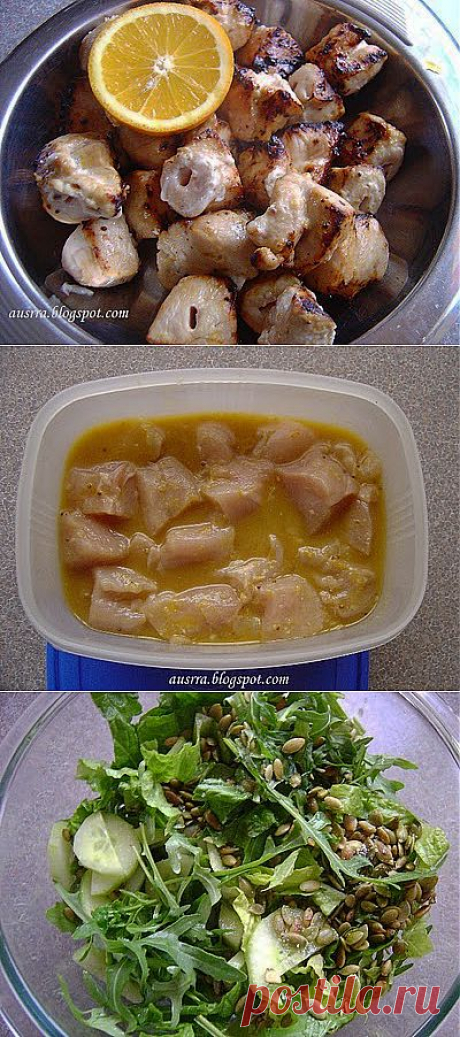 Между порывов ветра: оранжевый Куриный шашлык