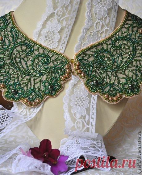 (87) Воротничок &quot;Фрейлина&quot;. Handmade. | Beaded collars