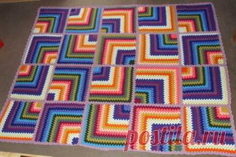 Granny Square Decke  von SilKath auf DaWanda.com